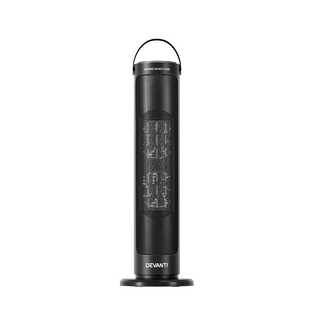 Devanti 2000W Ceramic Tower Heater Black