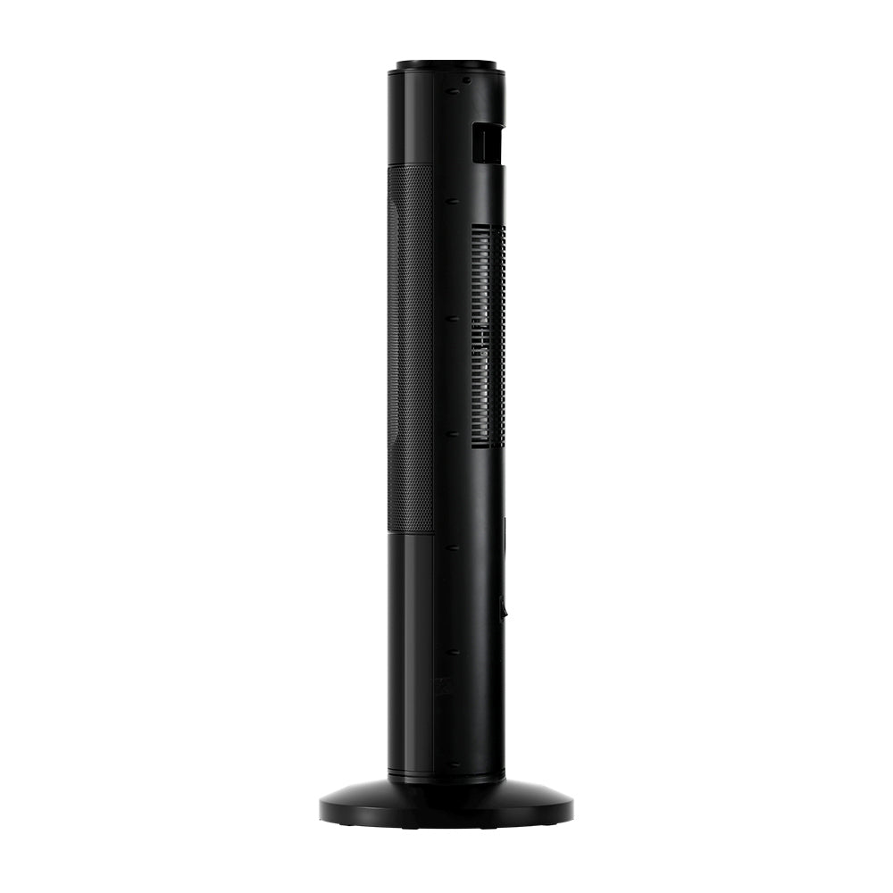 Devanti 2000W Ceramic Tower Heater 3D Flame Black