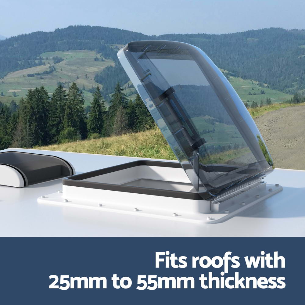 Weisshorn Caravan Roof Vent Air Exhaust Hatch White