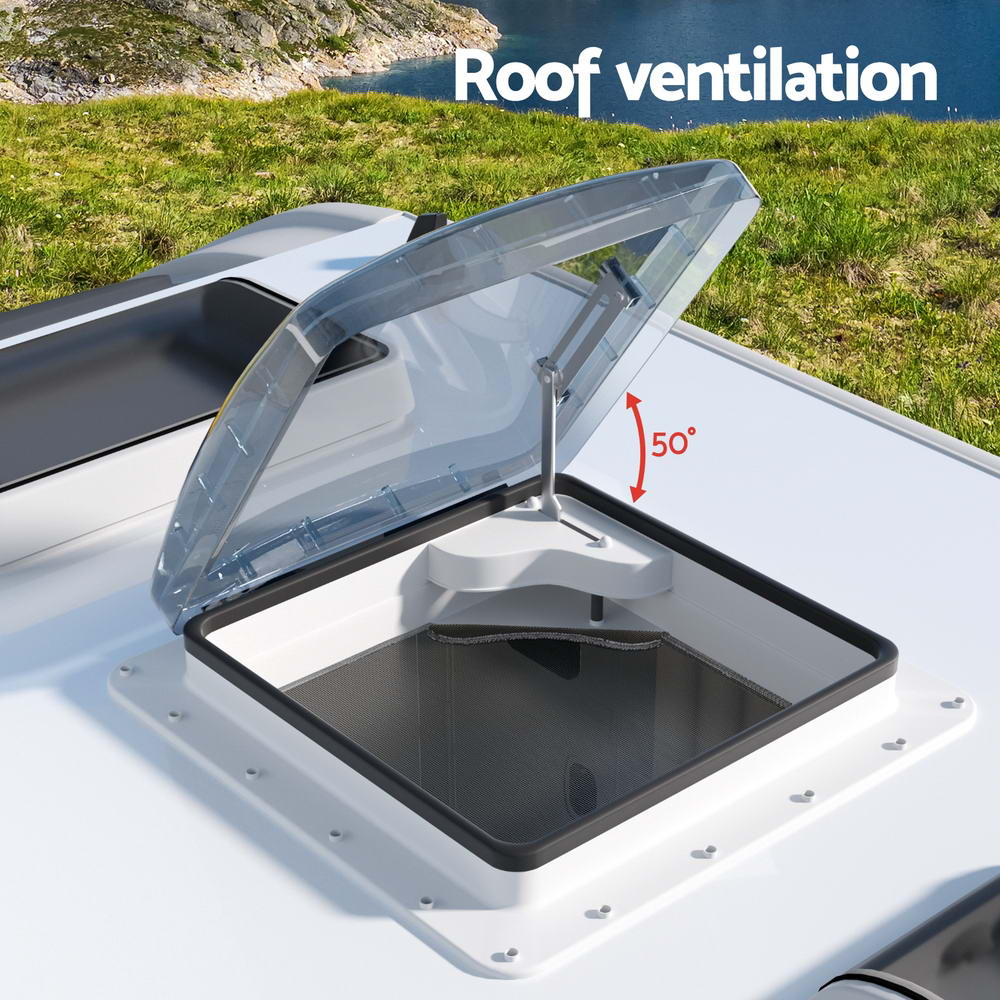 Weisshorn Caravan Roof Vent Air Exhaust Hatch White