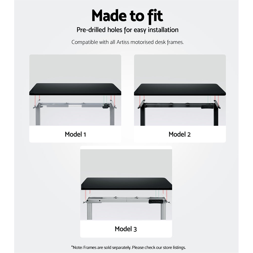 Artiss 120CM Desk Top Black Matt Finish