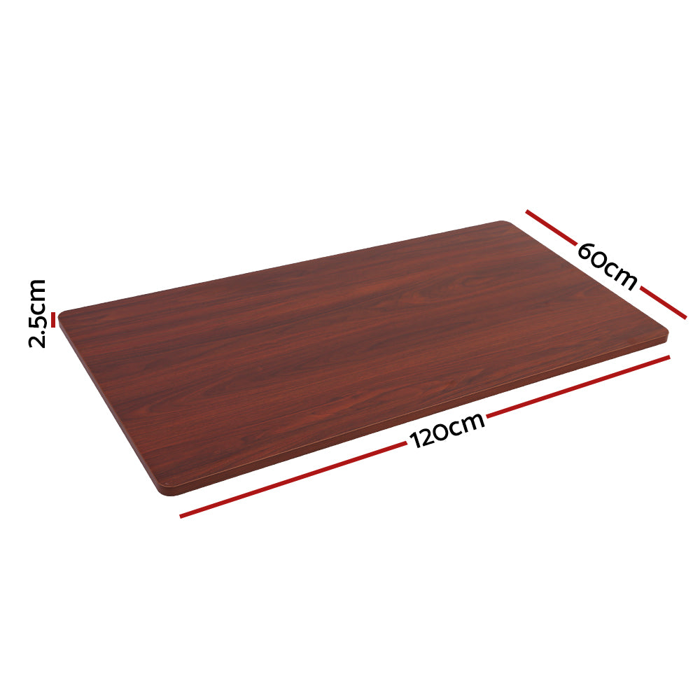 Walnut 120cm Desk Top for Artiss Motorised Frame