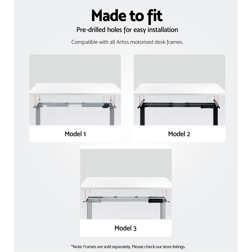 Artiss 120CM Desk Top White Matt Finish