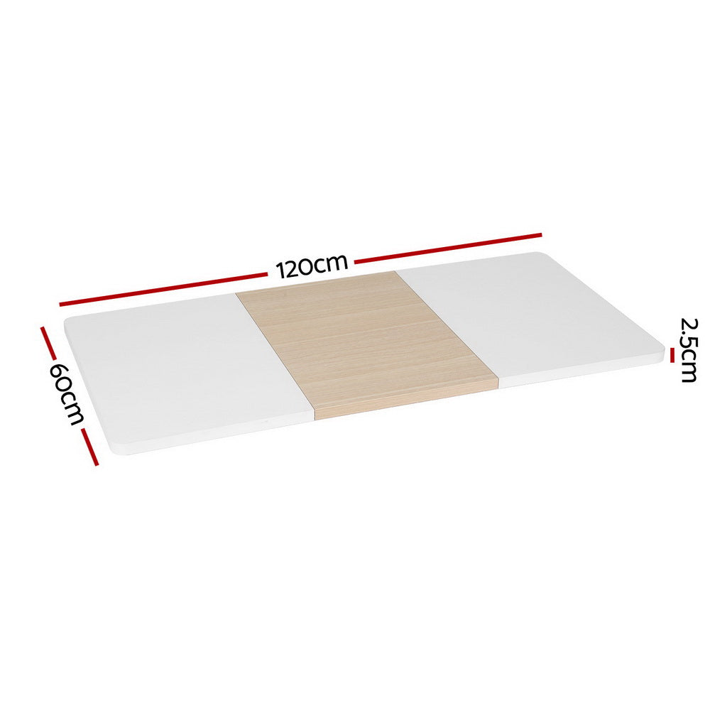 Artiss 120cm Standing Desk Top White Pine Eco-Friendly