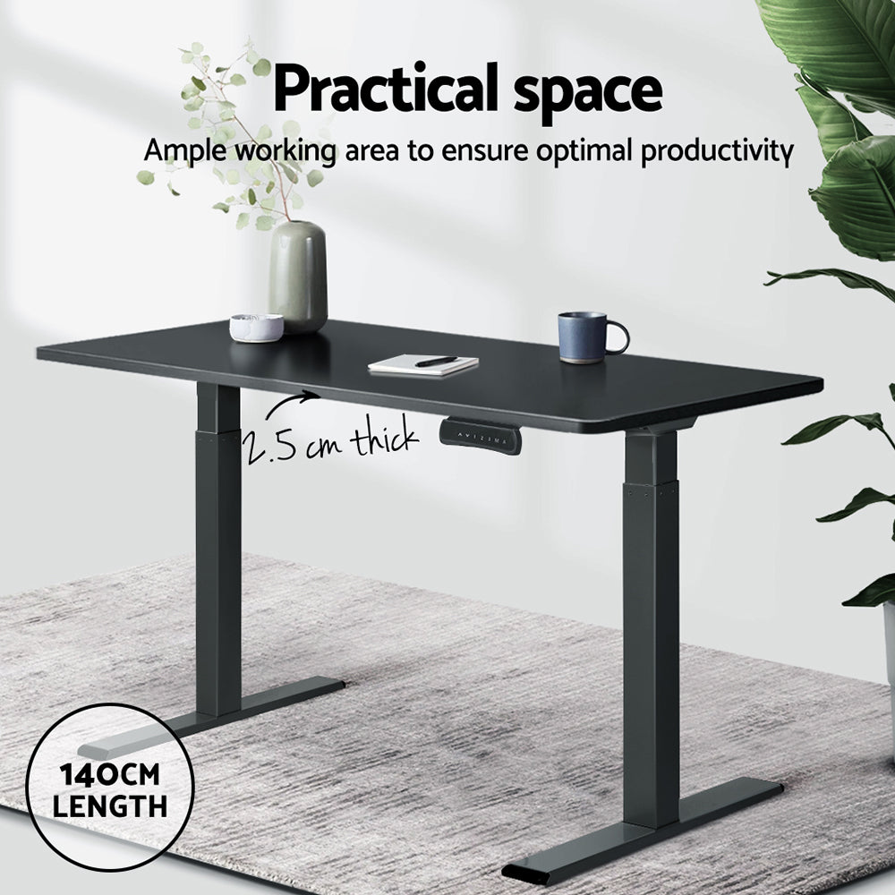 Artiss 140CM Desk Top Black Matt Finish