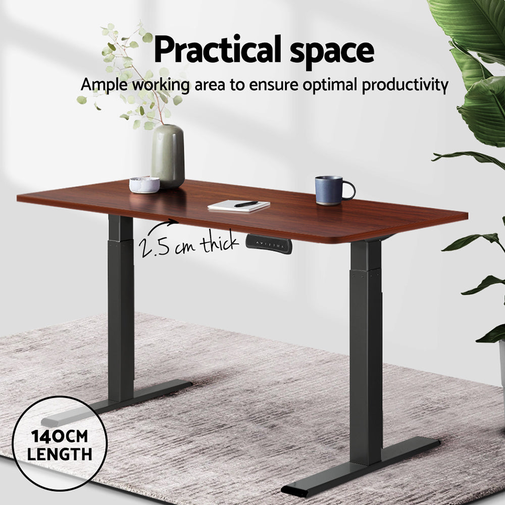 Walnut 140cm Desk Top for Artiss Motorised Frame