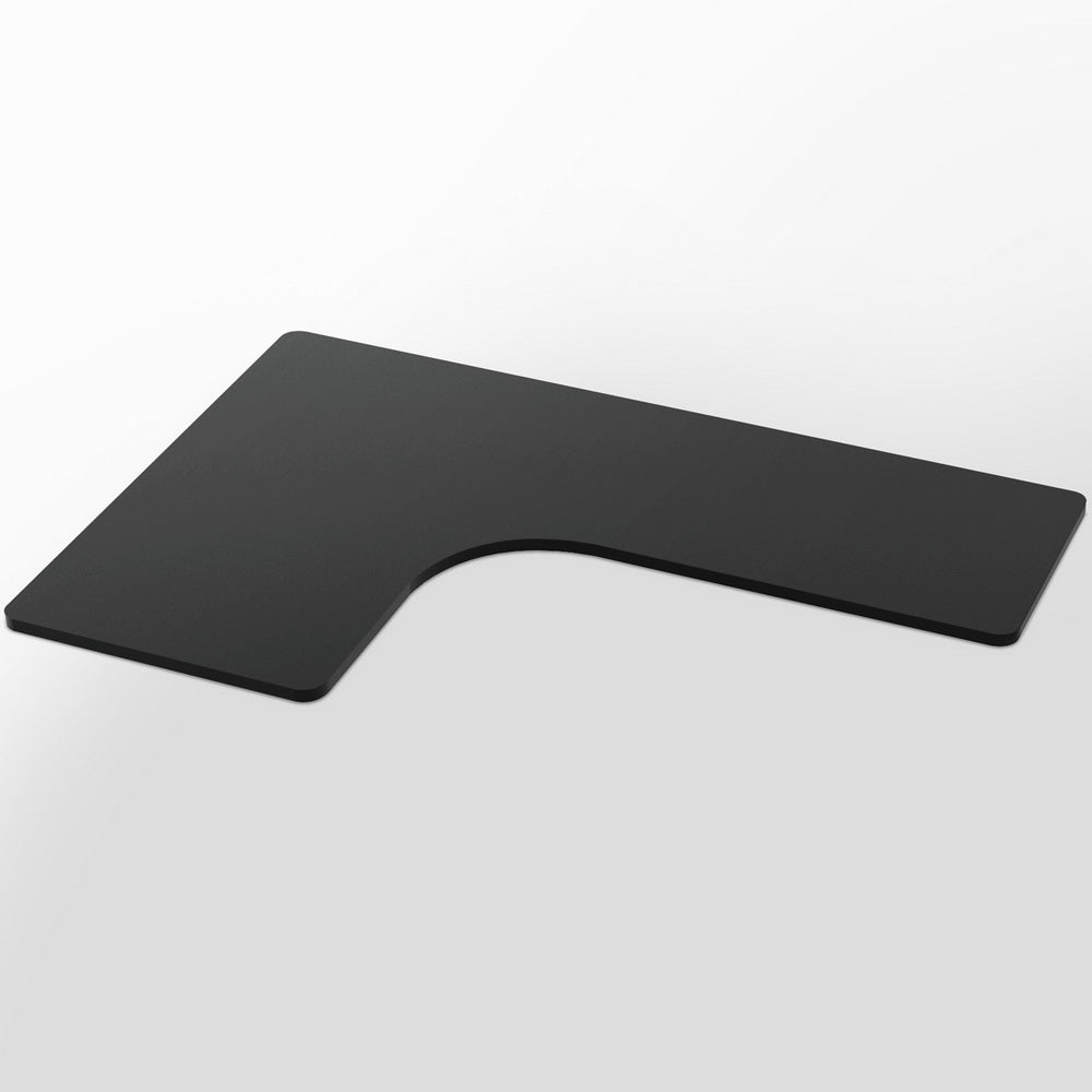 L-Shape 160cm Standing Desk Top Black