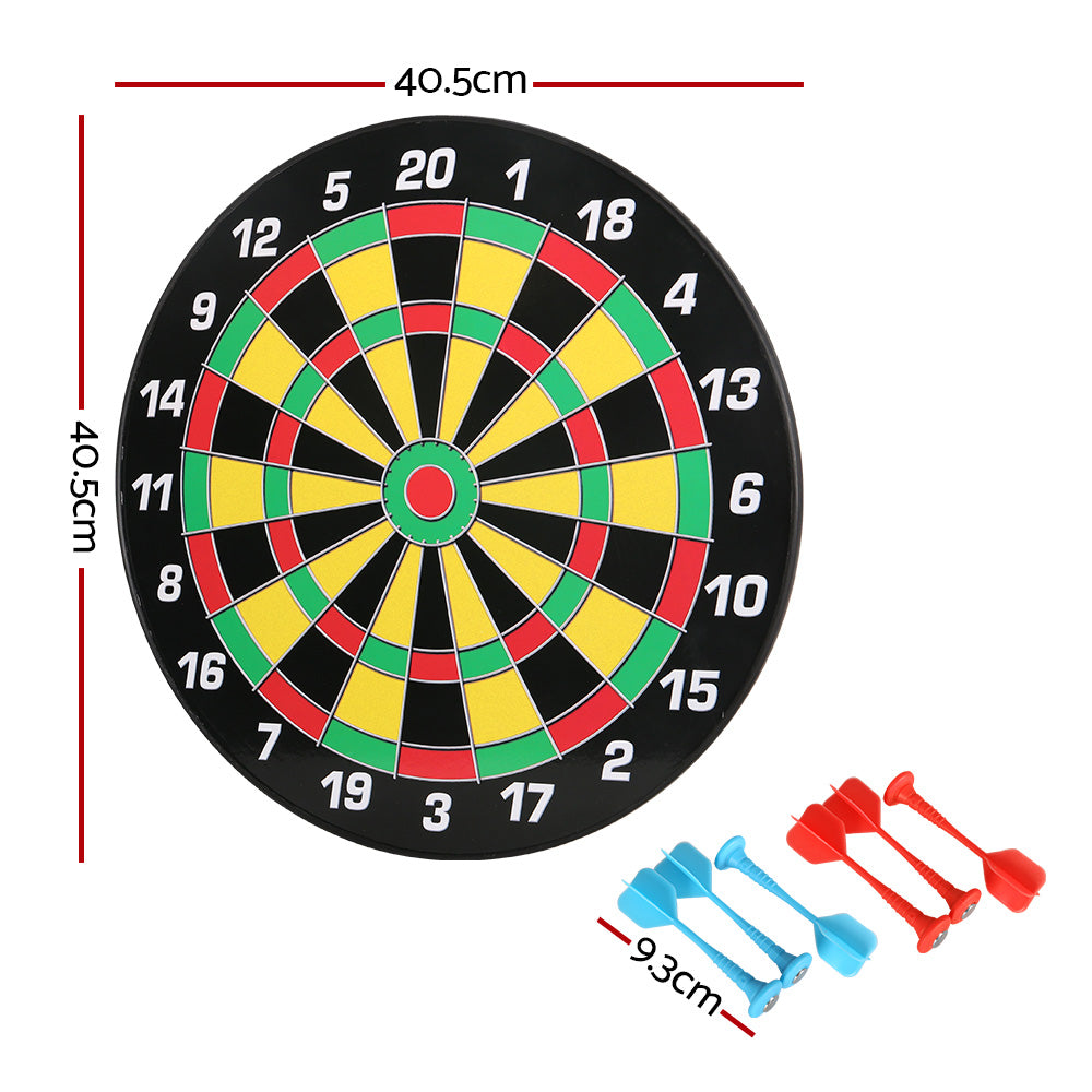 Magnetic Dartboard 16" Kids Toy Gift Red/Black