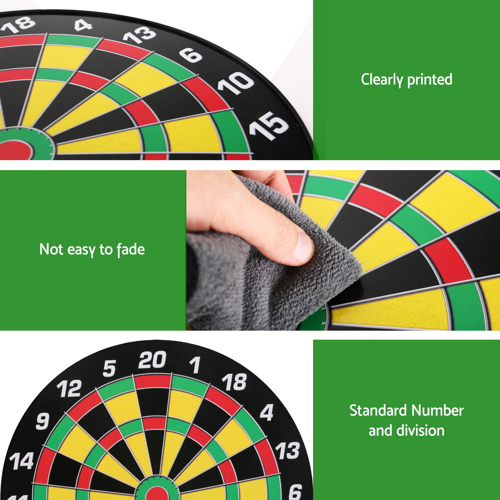 Magnetic Dartboard 16" Kids Toy Gift Red/Black
