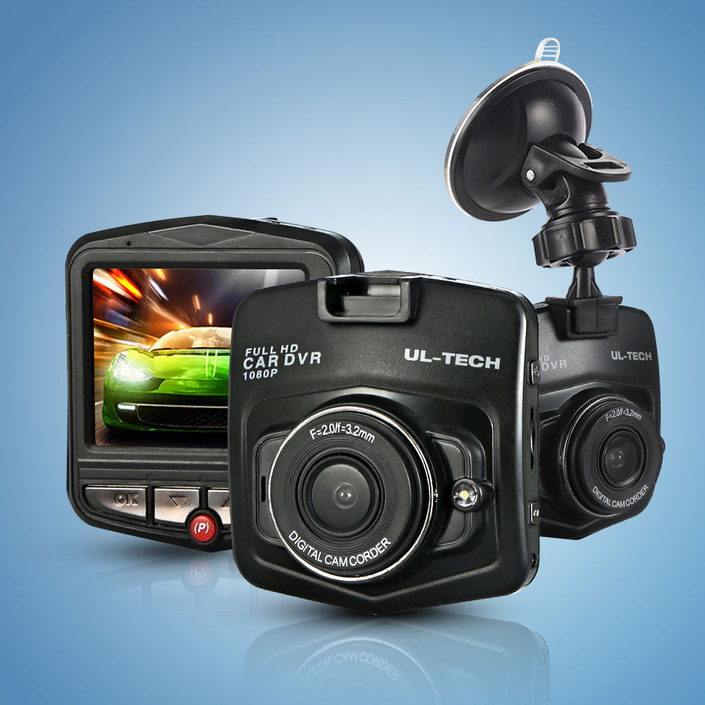 UL-tech 1080P Dash Camera 2.4" Front View Night Vision Black