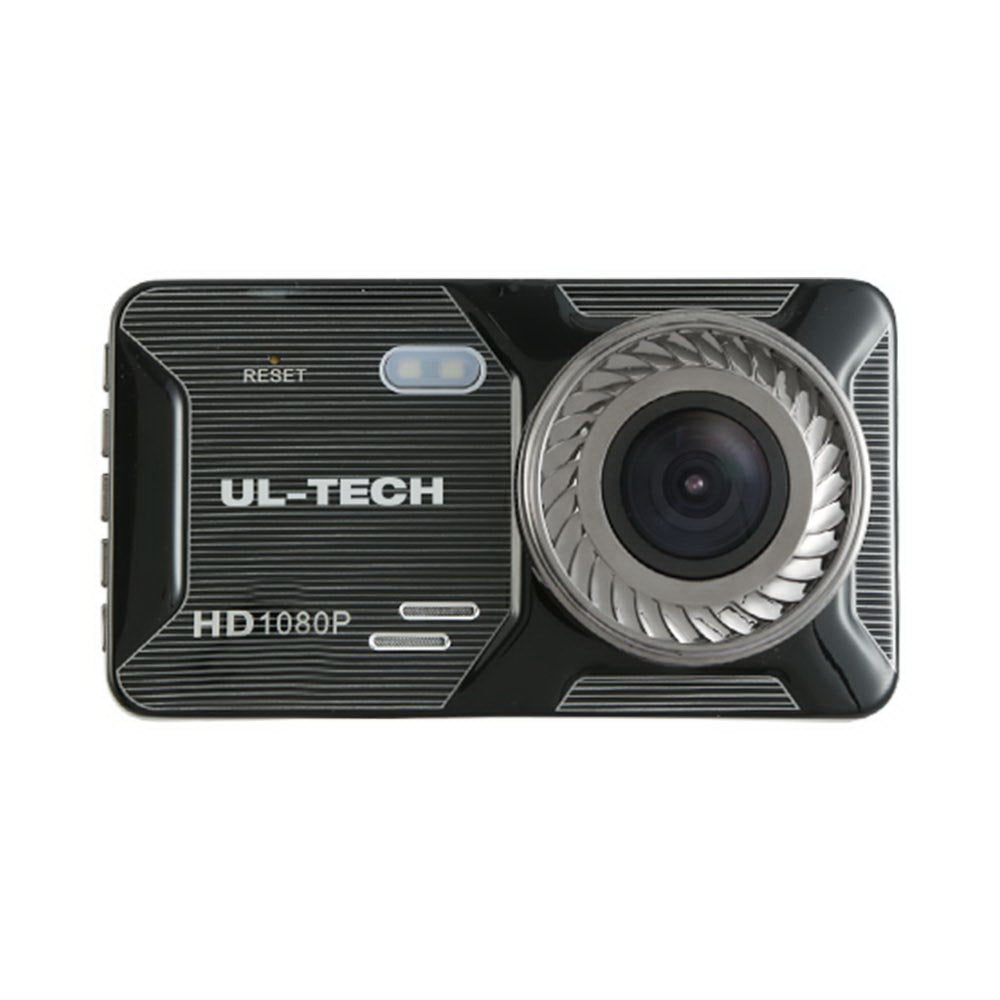 UL-tech 4" Dual Dash Camera 1080P Front Rear Black