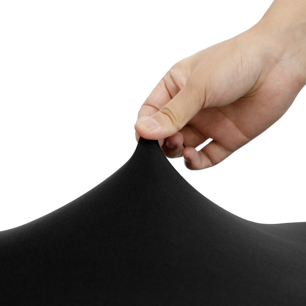 Black Spandex Stretch Dining Chair Slipcovers 4-Pack