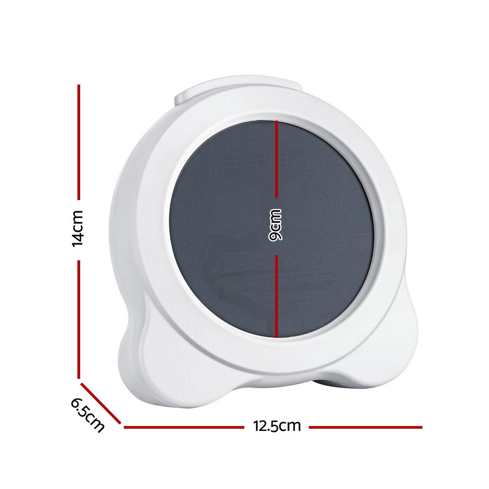 Artiss 3.8" Digital Day Clock Calendar Alarm LCD White