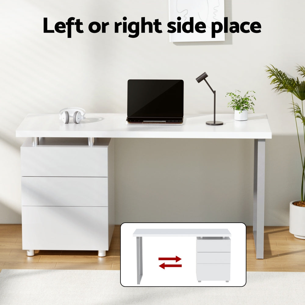 Artiss Executive Desk and Chair Set White