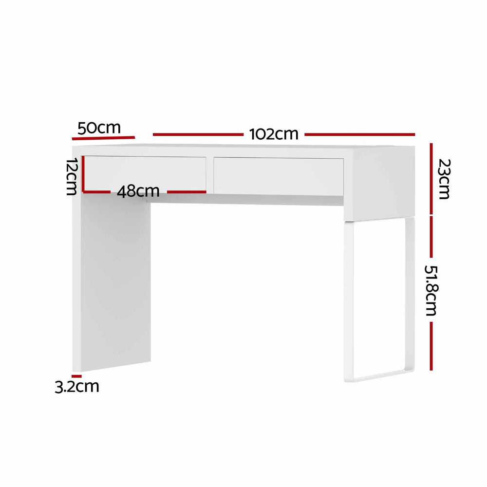 Artiss White Computer Desk with Drawers