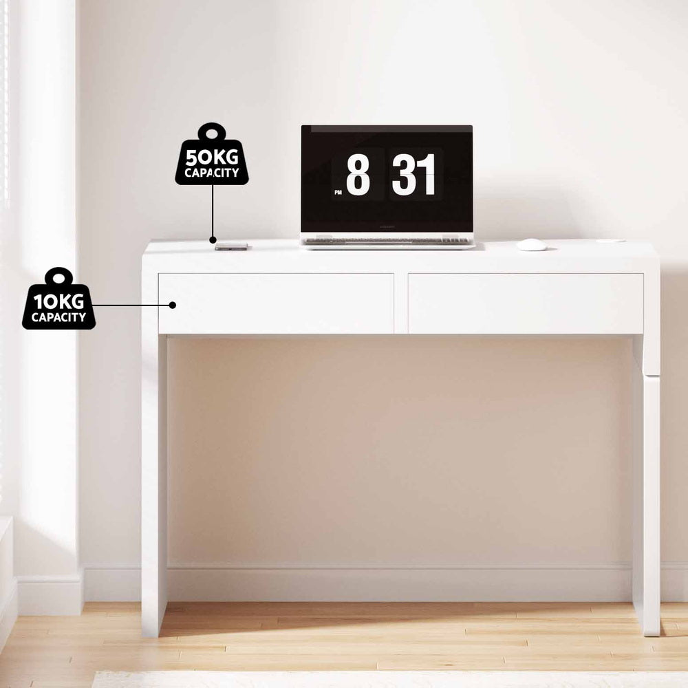Artiss White Computer Desk with Drawers