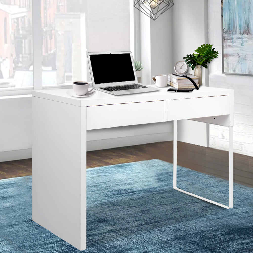 Artiss White Computer Desk with Drawers