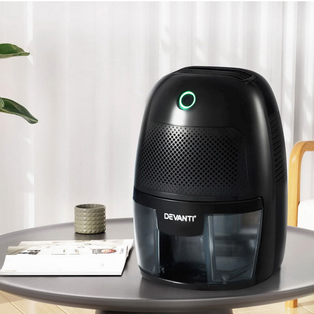 Devanti 600ML Mini Dehumidifier Air Purifier Black