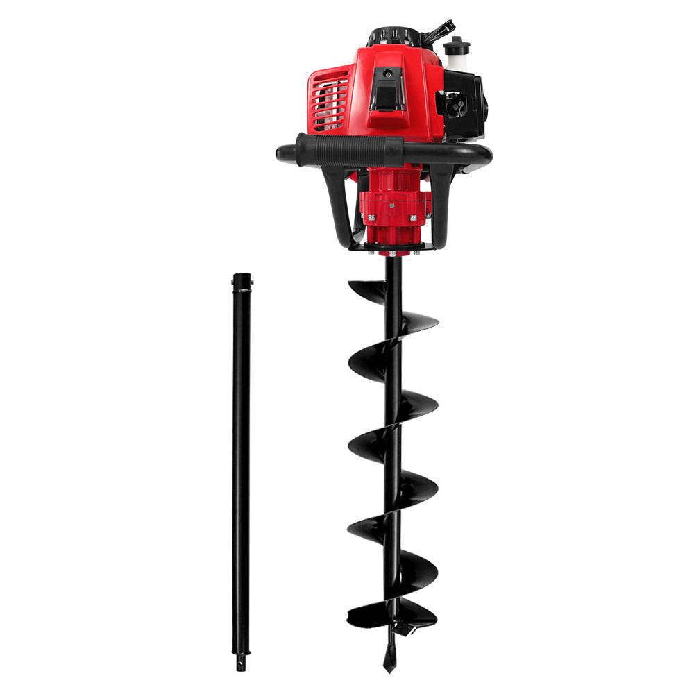 Giantz 92CC Petrol Post Hole Digger 200mm Drill Extension Auger