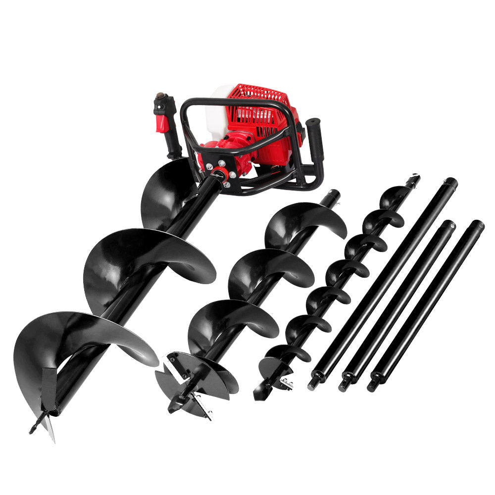 Giantz 92CC Petrol Post Hole Digger Drill Auger Kit