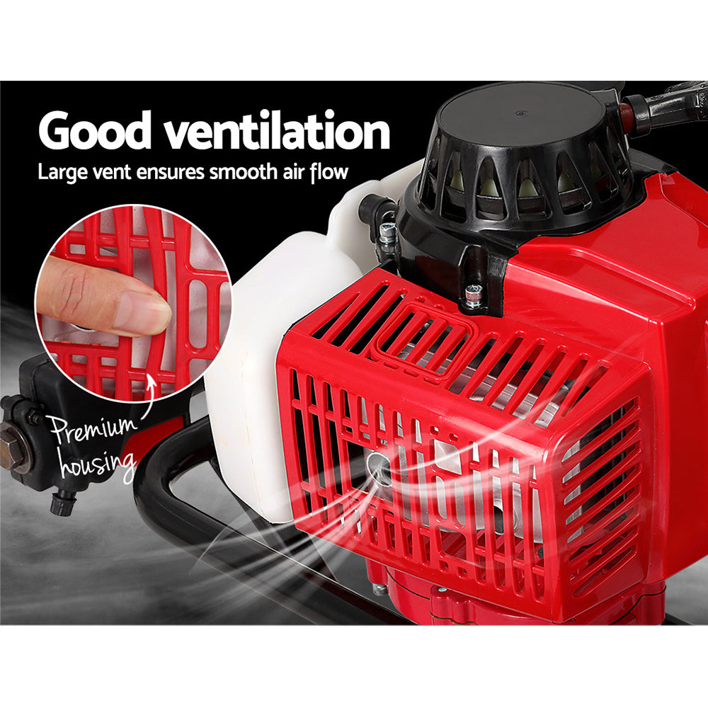 Giantz 92CC Petrol Post Hole Digger Motor Red