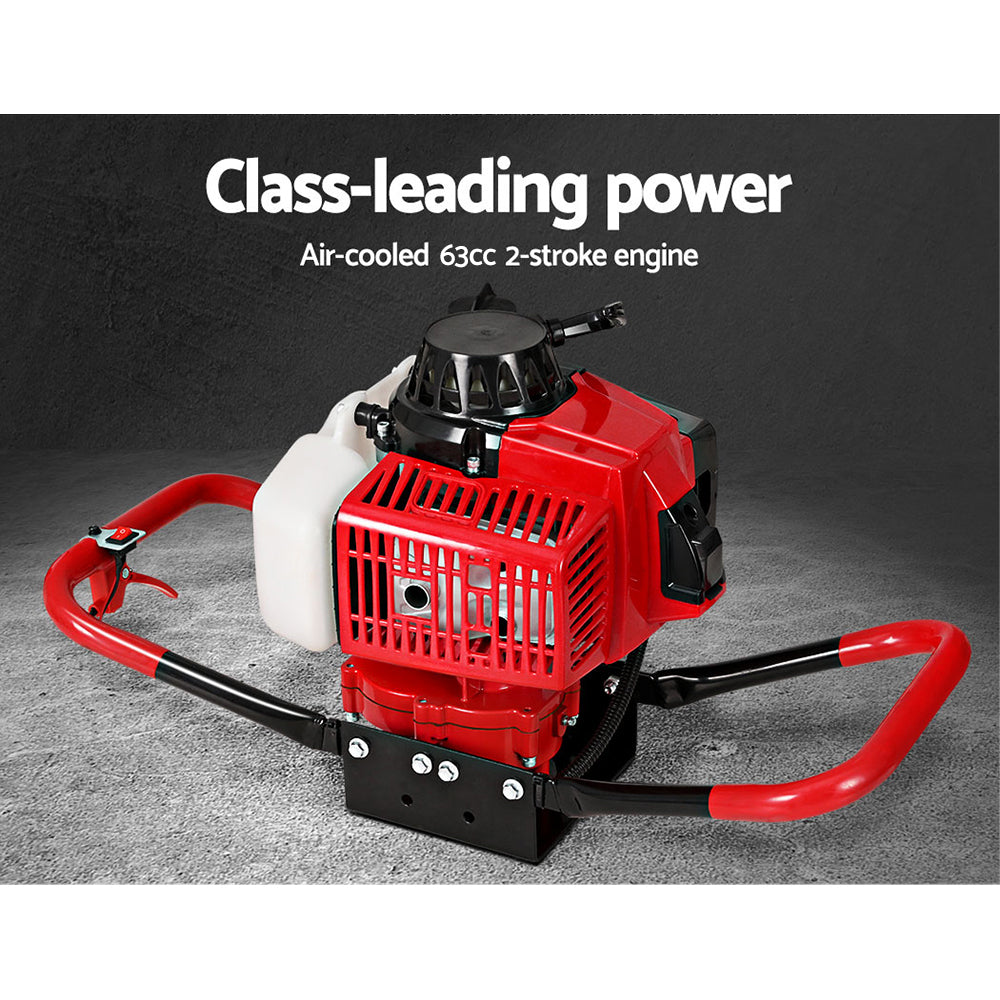 Giantz Post Hole Digger 63cc Petrol Auger Drill 200mm