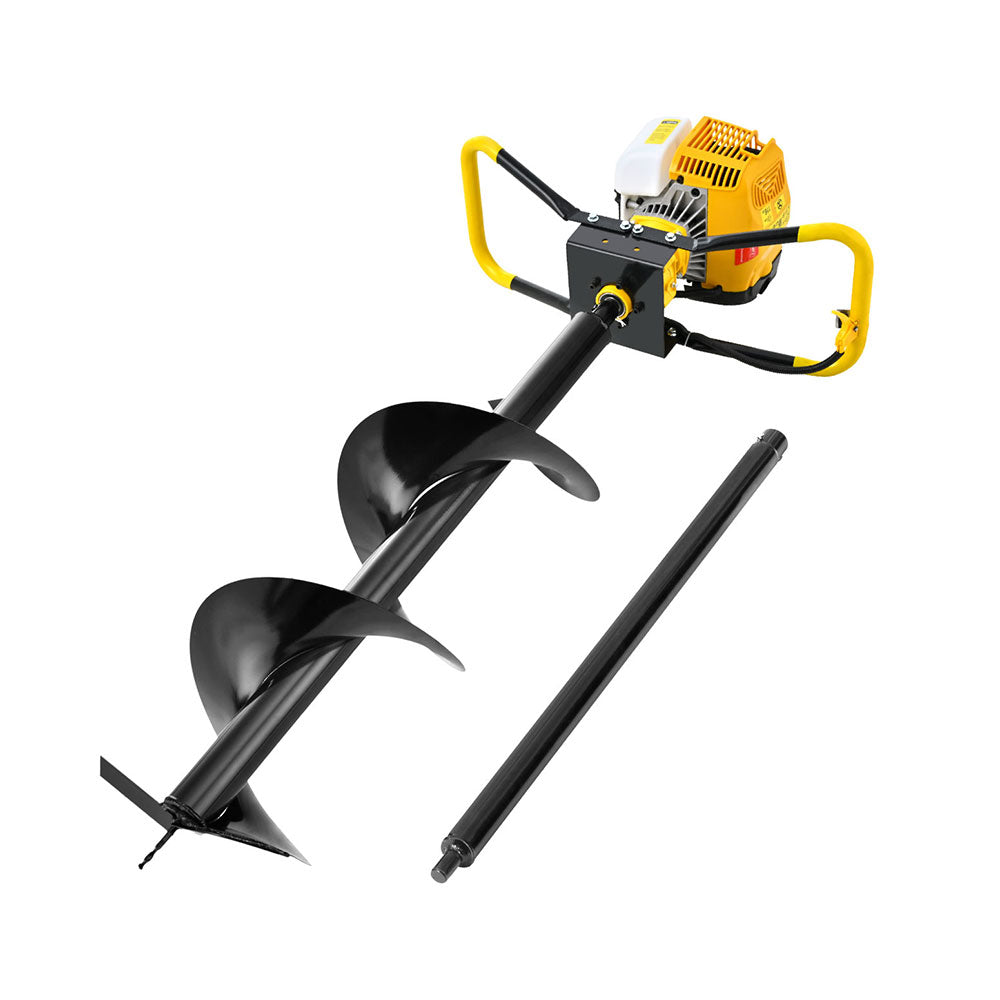 Giantz 74CC 300mm Petrol Post Hole Digger Drill Auger Extension