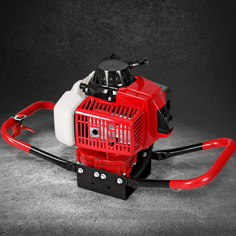 Giantz Petrol Post Hole Digger Motor Only 63cc Red