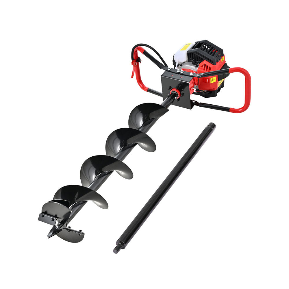 Giantz 65CC Petrol Post Hole Digger 200mm Auger Extension