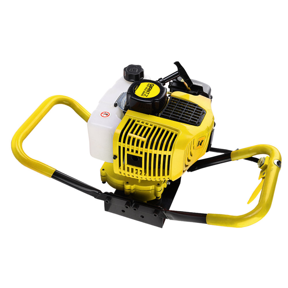 Giantz 80CC Petrol Post Hole Digger Motor Yellow