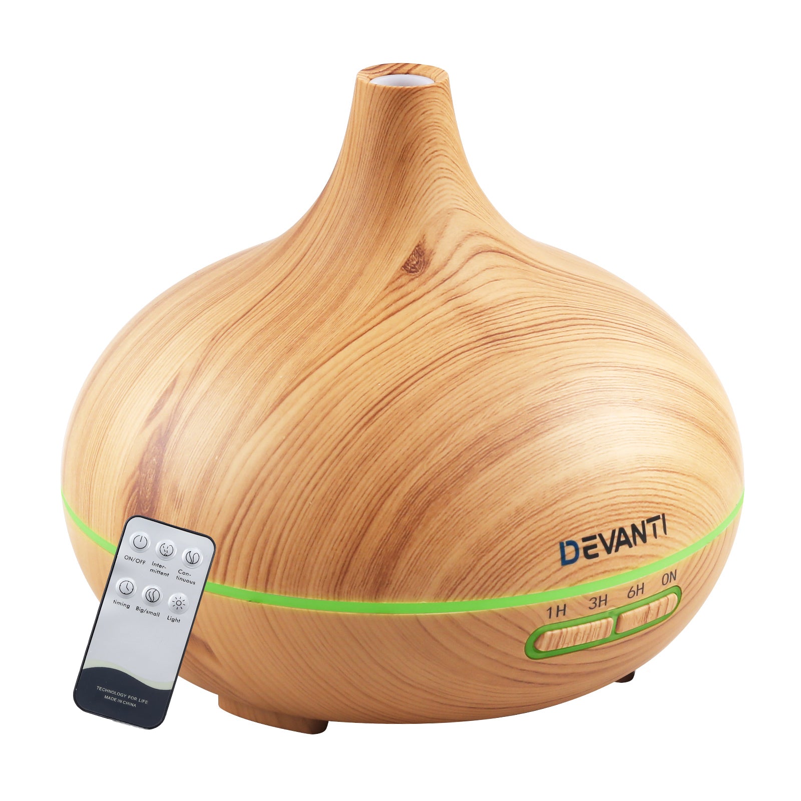 Devanti 300ml Aroma Diffuser Humidifier Light Wood Grain