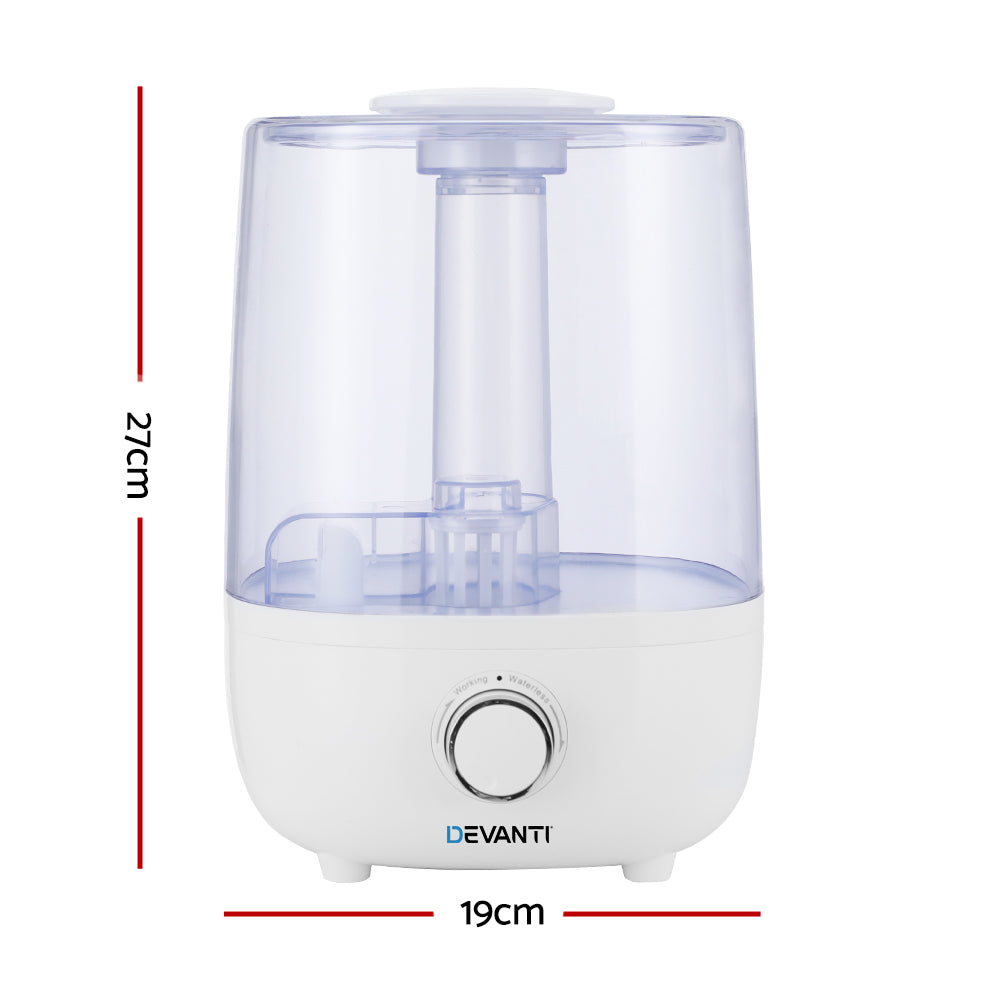 Devanti 4L Aroma Diffuser Humidifier White
