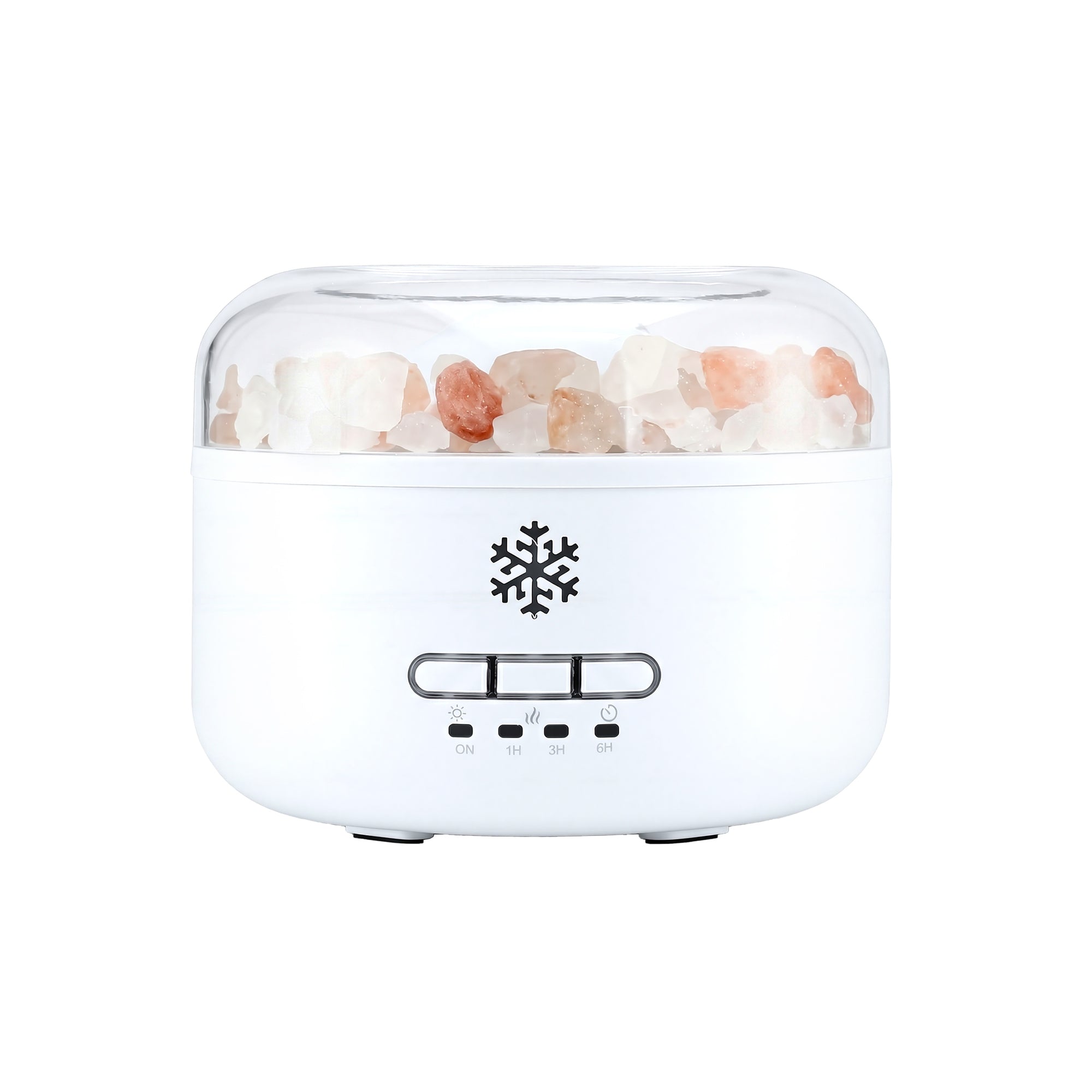 Devanti 150ml Salt Lamp Aroma Diffuser Ultrasonic Humidifier Purifier 7 LED Colors