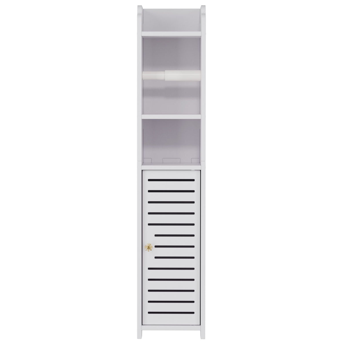 Artiss 2X Bathroom Storage Cabinet with Toilet Roll Holder 76cm