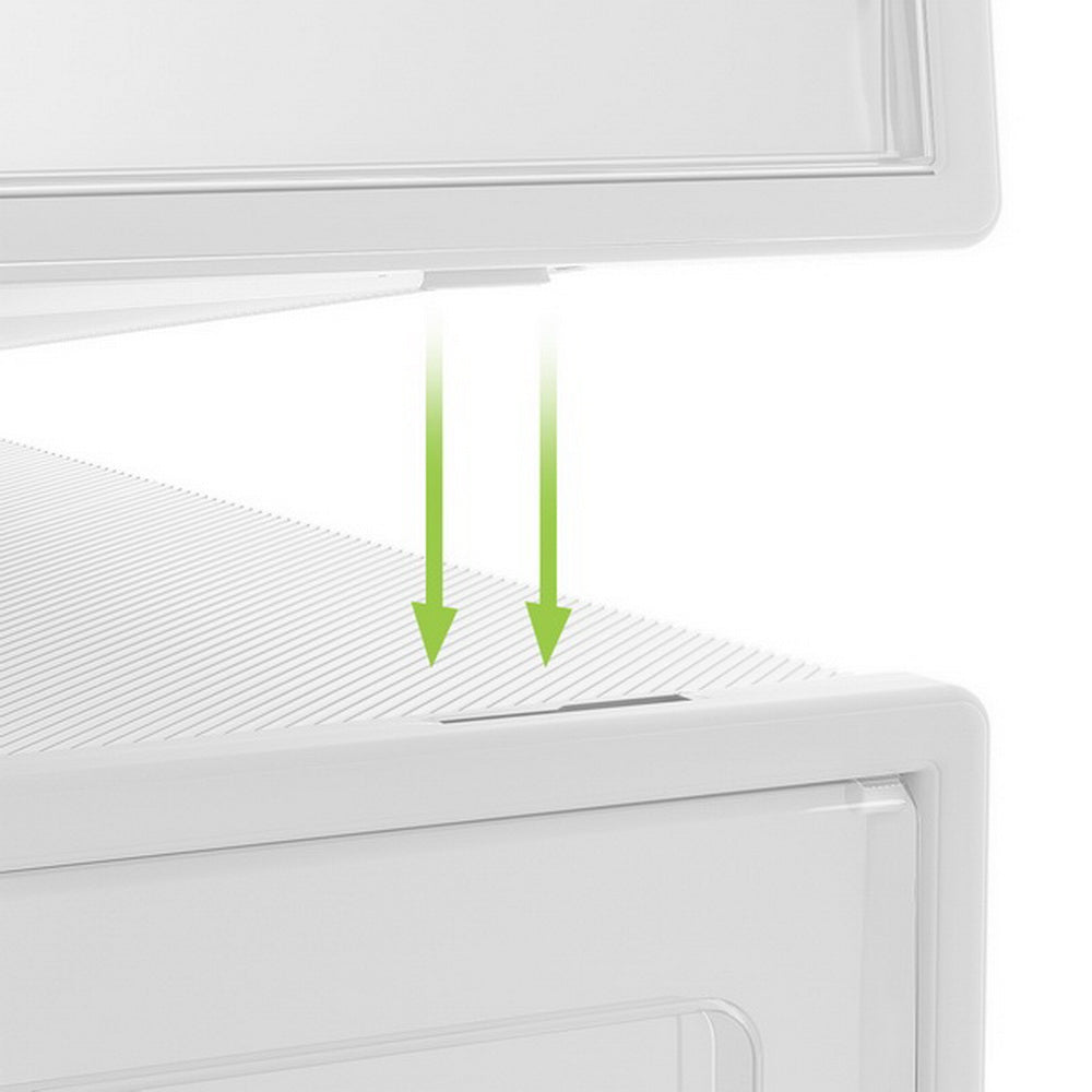 Abel Stackable Shoe Box Rack Set of 12 White