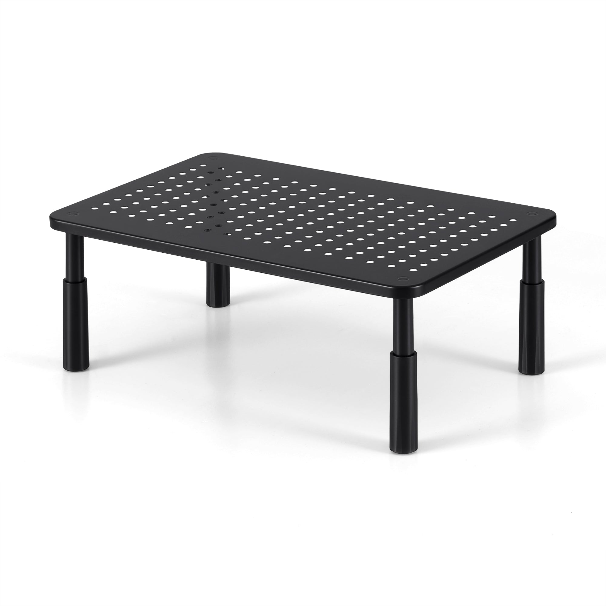 Artiss Monitor Stand Adjustable Riser For Computer Monitor And Laptop 3 Height Desk Organizer Black