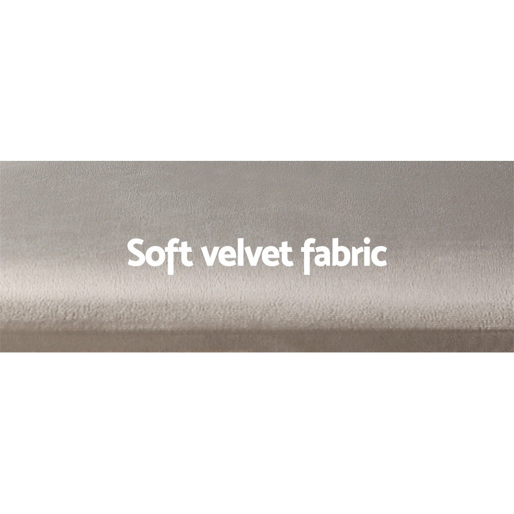 Artiss Velvet Dressing Table Stool Grey