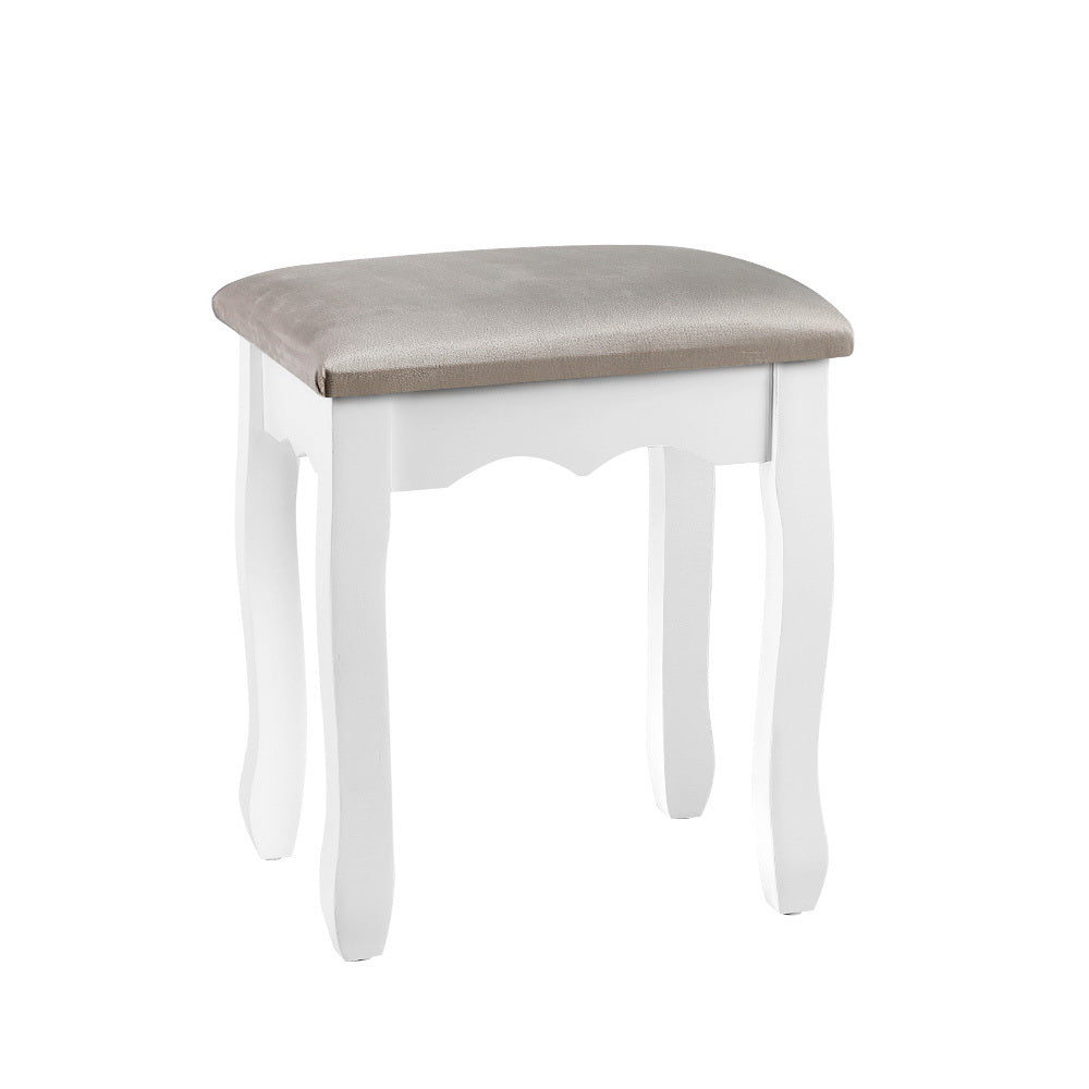 Artiss Velvet Dressing Table Stool Grey