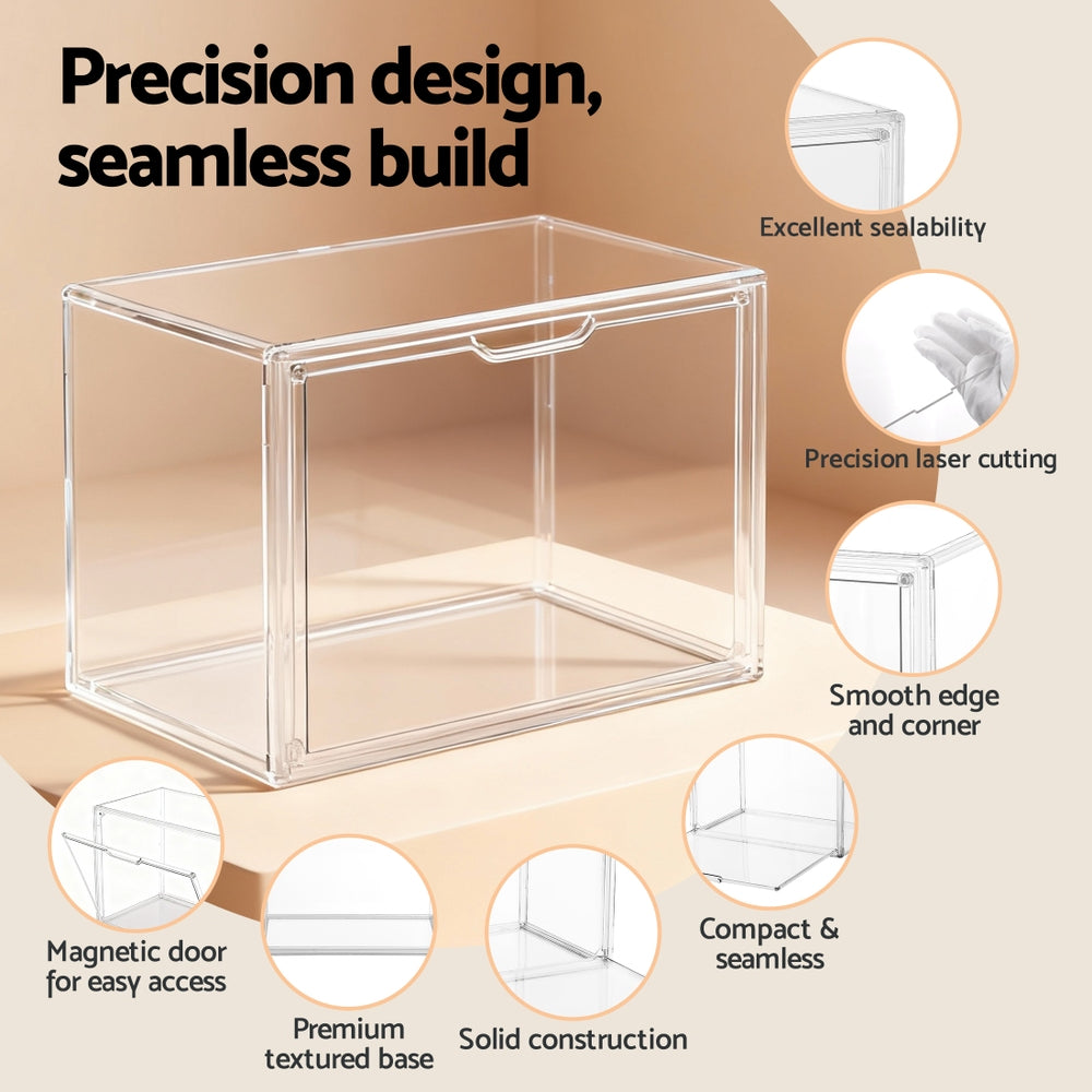 Artiss Clear Acrylic Display Case Dustproof Protection Box For Toys 27CM