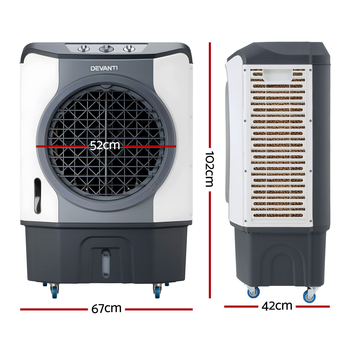 Devanti Evaporative Air Cooler 45L Commercial