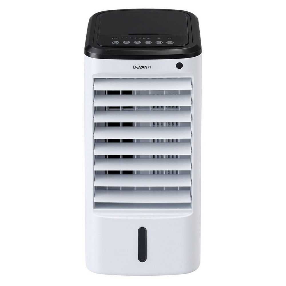 Devanti 4L Evaporative Air Cooler Remote Control White/Black