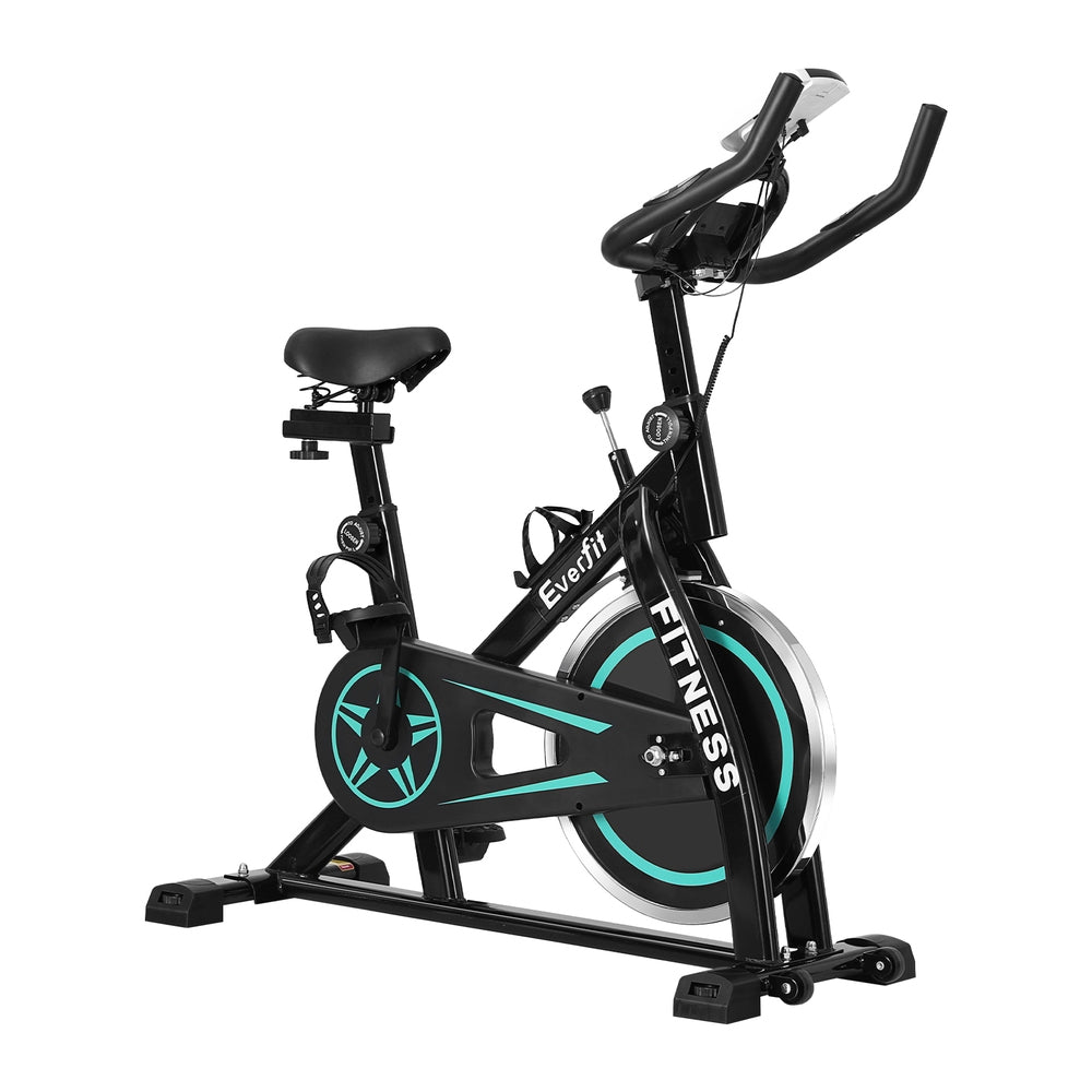 Everfit 10kg Flywheel Spin Bike Home Gym Black