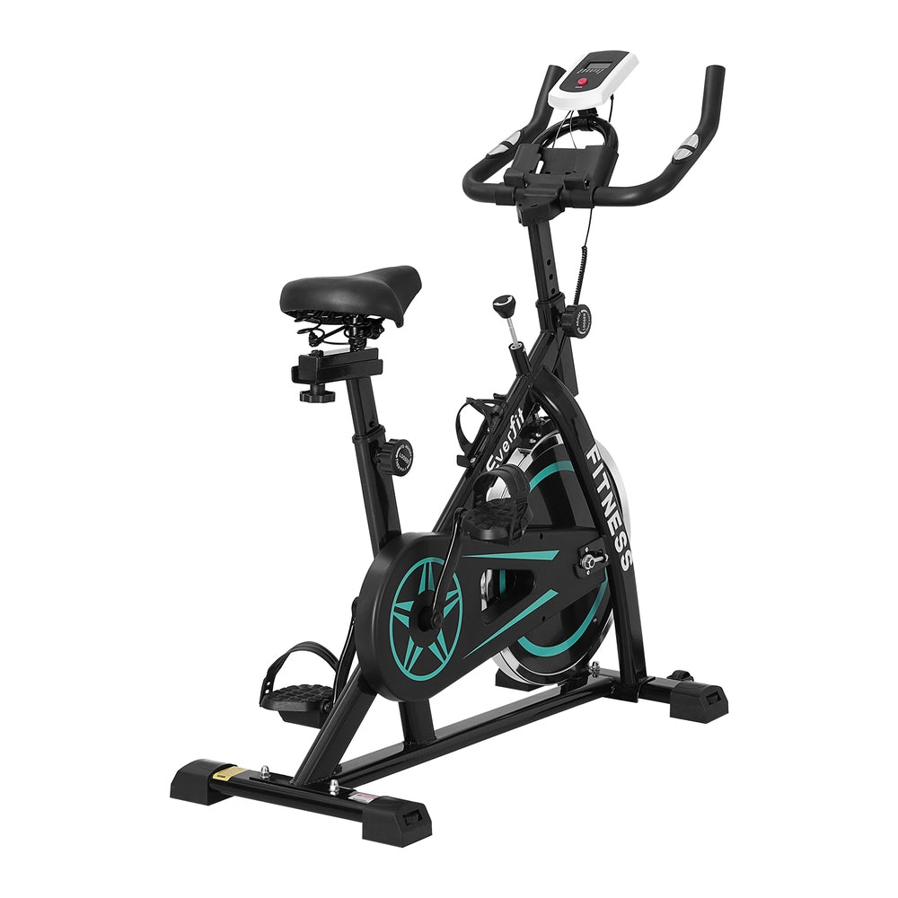 Everfit 10kg Flywheel Spin Bike Home Gym Black