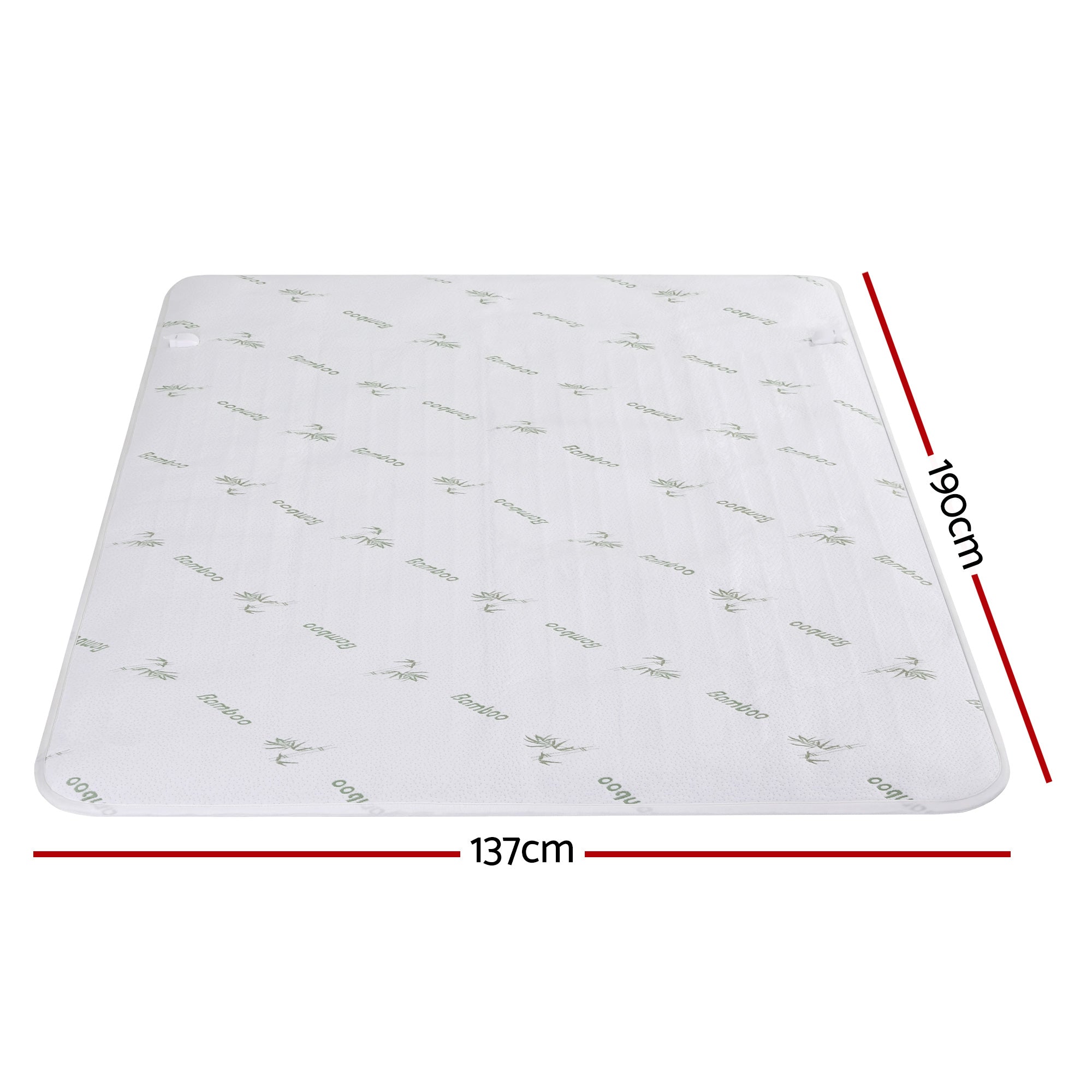 Giselle Electric Blanket Bamboo Fabric Double Fitted Heated Pad Underlay Washable Winter