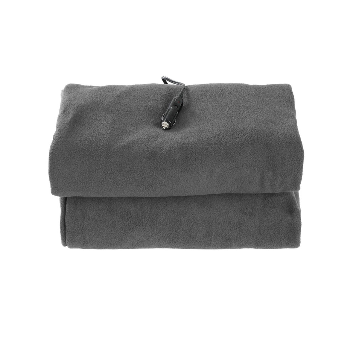 Giselle Electric Heated Car Blanket Throw Rug Grey