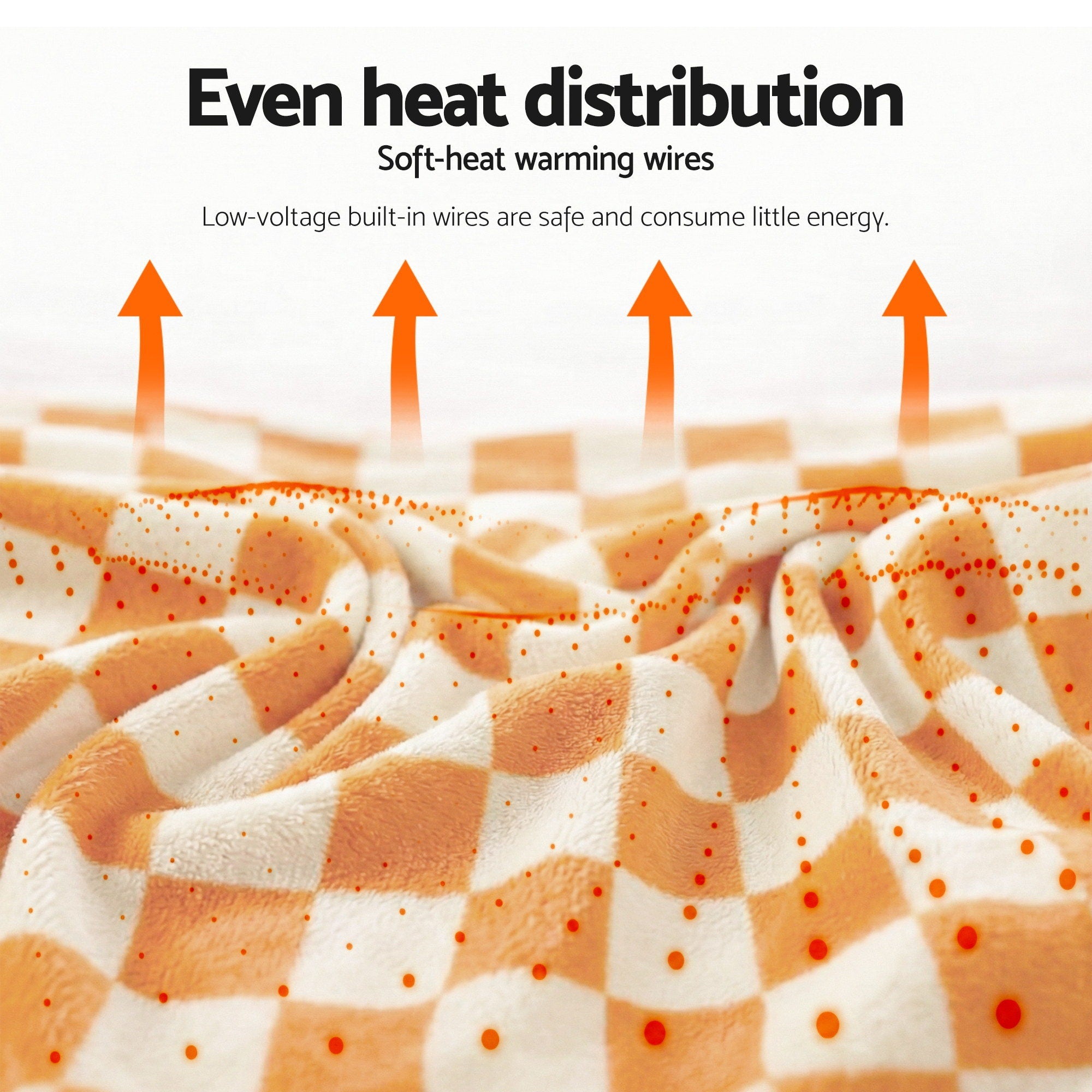 Giselle Electric Throw Rug Dual Side Fleece Flannel Heated Blanket Yellow