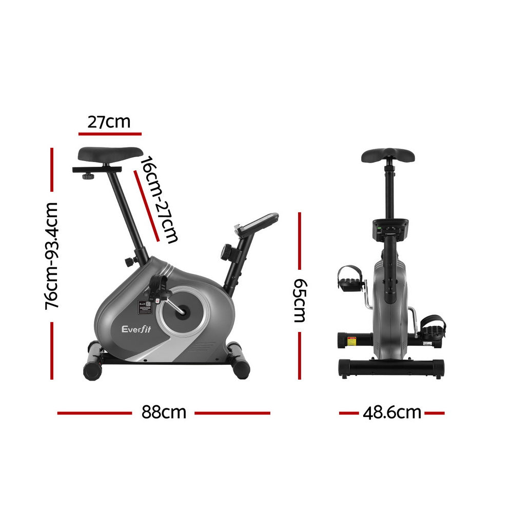 Everfit Under Desk Exercise Bike Magnetic Resistance 120kg Capacity
