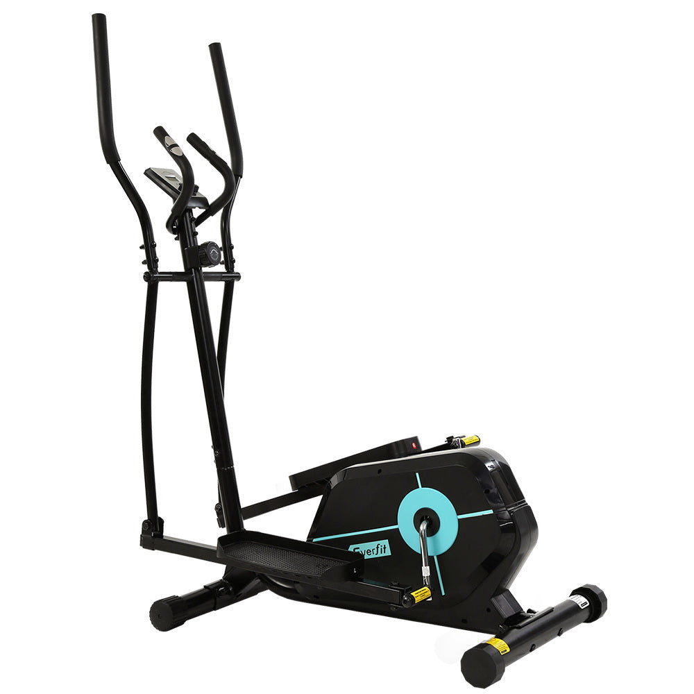 Everfit Elliptical Cross Trainer Magnetic Black Home Gym Fitness Machine