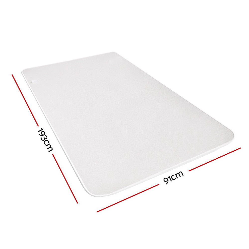 Giselle Single Electric Blanket Fleecy White
