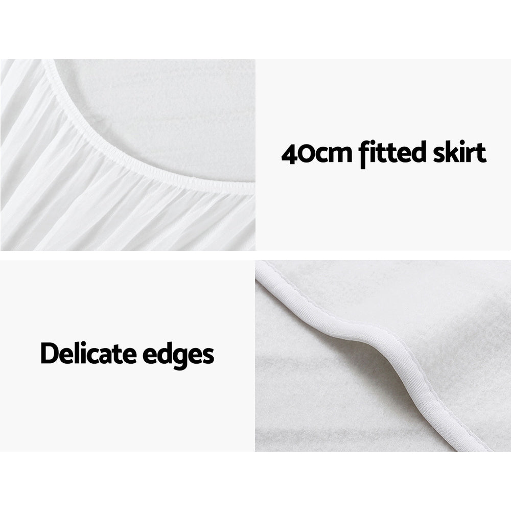 Giselle King Electric Blanket Polyester White